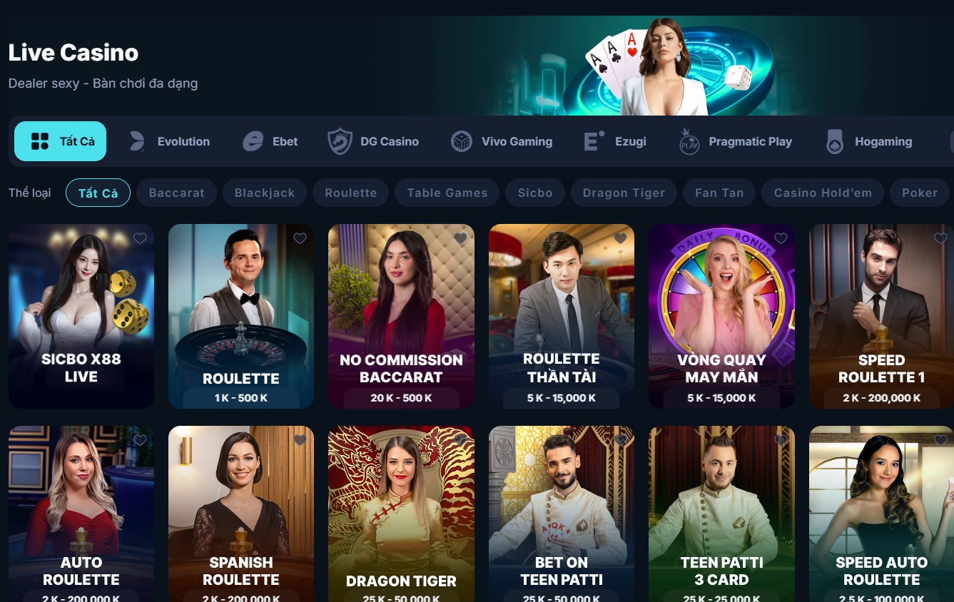Live casino 9bet